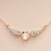 Angel Wings Pendants Love Heart Shape Necklace