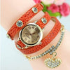 Luxury Heart Pendant Bracelet Wristwatch