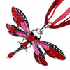 Dragonfly Crystal Pendant Necklace