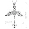 Angel Wings Heart Love Pendant Necklace