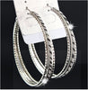 Charm Frosted Big Hoop Earrings