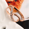 Fine Zircon Infinity Crystal Ring