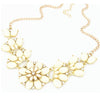 Collares Rhinestone Flower Choke Necklace