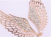 Rhinestone Jewelry Angel Wings Gold Color Choker Necklace