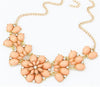 Collares Rhinestone Flower Choke Necklace