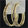 Charm Frosted Big Hoop Earrings