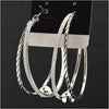 Charm Frosted Big Hoop Earrings