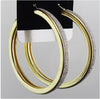 Charm Frosted Big Hoop Earrings